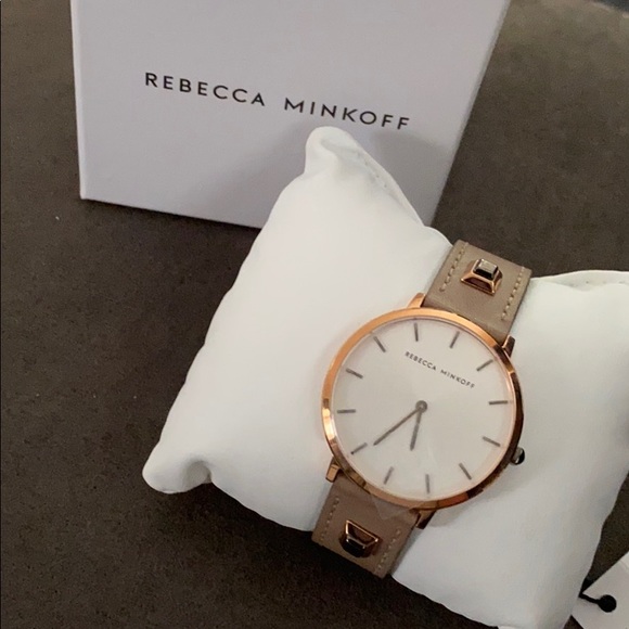 Rebecca Minkoff Accessories - NWT Rebecca Minkoff rose gold and leather watch